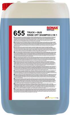 SONAX Truck+Bus Rinse off Shampoo 2 in 1 | 25 l Kunststoff-Kanister