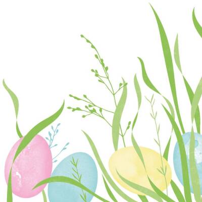 Mank Servietten 40 x 40 cm 1/4-Falz aus Linclass - Ostern | 6 x 50 Stk.