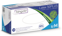 BINGOLD Latex 50PLUS Einmalhandschuhe | natur | Gr. XL |...