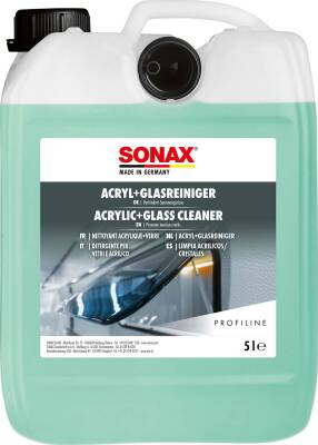 SONAX Acryl+GlasReiniger | 5 l Kunststoff-Kanister mit Ausgießer