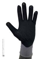 Arbeitsschutzhandschuhe [4011] | grau/schwarz | PVC-Noppen | Verschiedene Größen