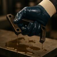 Arbeitsschutzhandschuhe [4015] | dunkelblau/beige | Nitril-Vollbeschichtung | Größe XXL (11)