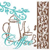 Mank Tissue-Servietten 24 x 24 cm 1/4 Falz - Coffee/Tea |...