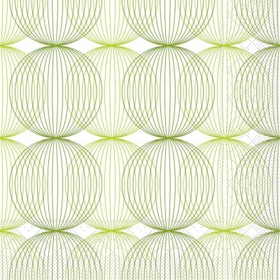 Mank Tissue-Servietten 24 x 24 cm 1/4 Falz - Ludo (lime-oliv) | 12 x 150 Stk.