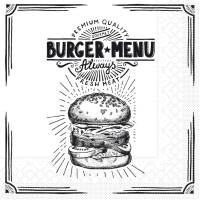 Mank Tissue-Servietten 33 x 33 cm 1/4 Falz - Burger Menu...