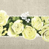 Mank Tissue-Servietten 33 x 33 cm 1/4 Falz - Lovely Roses...