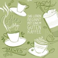 Mank Tissue-Servietten 33 x 33 cm 1/4 Falz - Tasty Coffee...