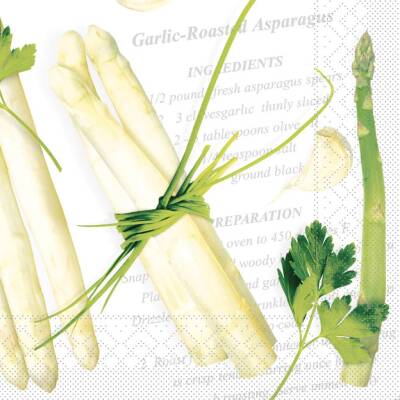 Mank Tissue-Servietten 40 x 40 cm 1/4 Falz - Asparagus | 6 x 100 Stk.