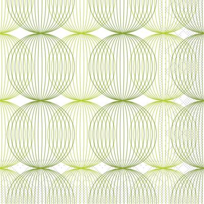 Mank Tissue-Servietten 40 x 40 cm 1/4 Falz - Ludo (lime-oliv) | 6 x 100 Stk.