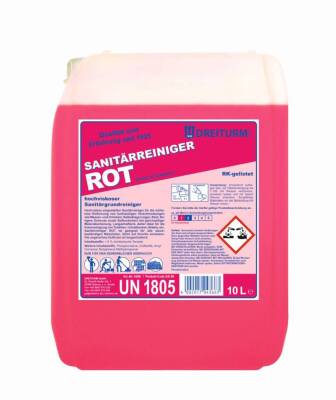 dreiturm SANITÄRREINIGER ROT - Sanitärgrundreiniger - 10-l-Kanister
