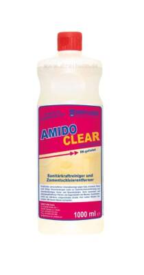 dreiturm AMIDOCLEAR | Sanitärkraftreiniger + Zementschleierentferner | 1-l-Rundflasche