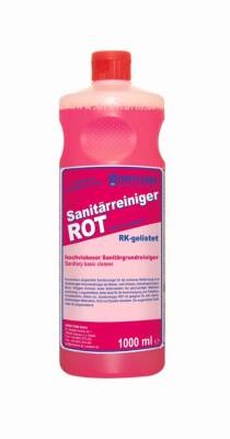 SANITÄRREINIGER ROT - Sanitärgrundreiniger - 1-l-Rundflasche