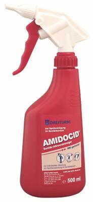 Sprühflasche leer für AMIDOCID®  - 500 ml - rot