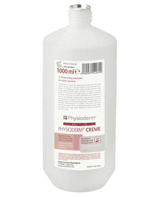 Physioderm Creme | Hautpflege | 1l Rundflasche