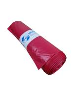 DEISS [11002] PREMIUM LDPE Abfallsäcke 120 Liter rot 60µ, 25 Stück pro Rolle