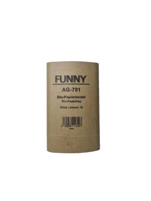 FUNNY Bio-Papierbeutel [AG-791] | 10 Liter | 10 Stück (30)