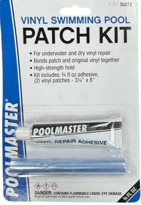 Poolmaster Patch Kit | Folienreparatur Set | 2 Vinyl Folien mit Kleber | auch  für Unterwasser