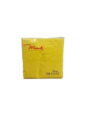 Mank Servietten Cocktail 25 x 25 cm 1/4-Falz aus Tissue 3-lagig | 100 Stk.