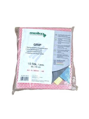 Meiko Grip Allzwecktuch | rot | 35 x 40 cm | 10 Stück