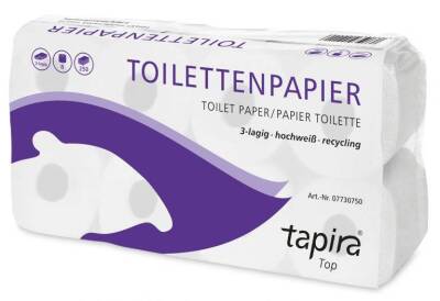 Tapira Top Toilettenpapier | 3-lagig | hochweiß | 64 Rollen | recycling (33)